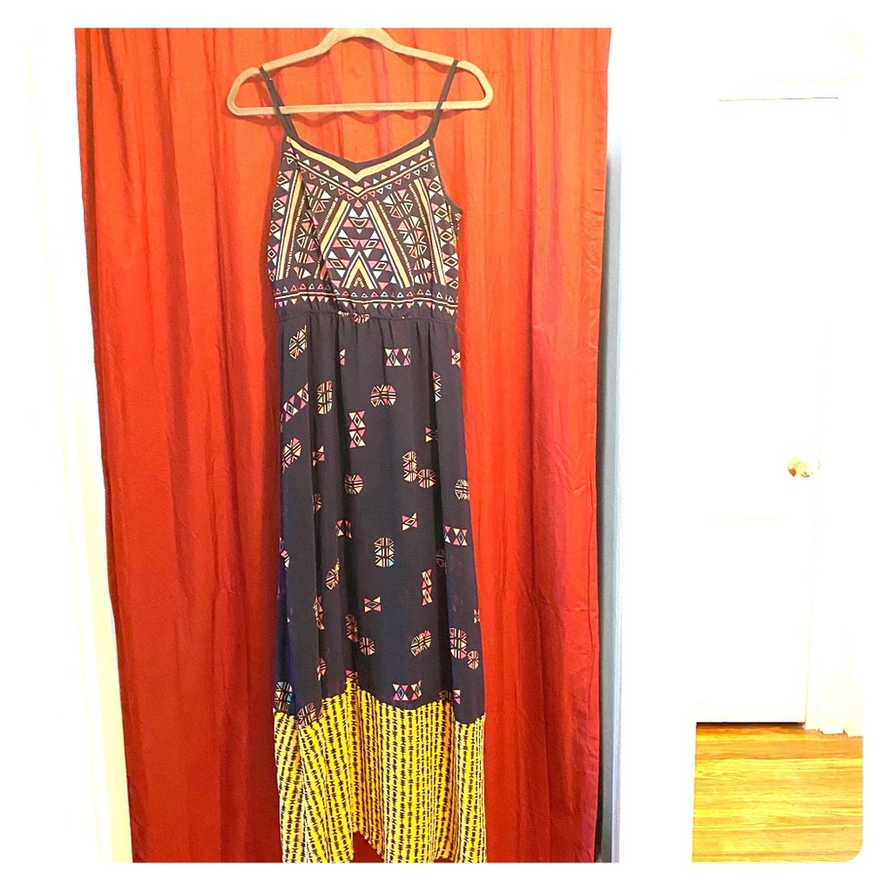 Tribal print maxi dress